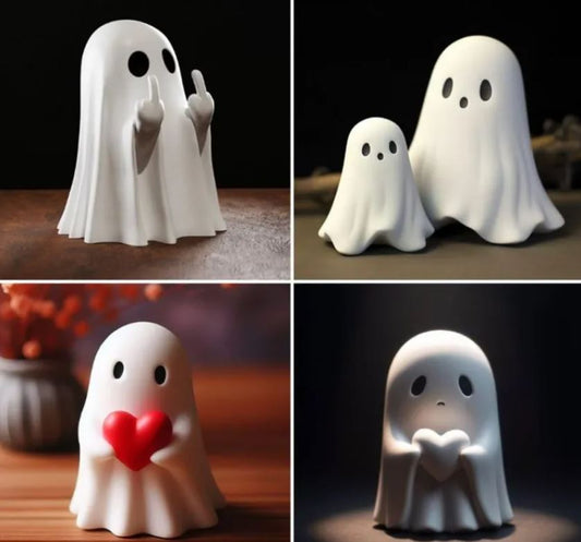 Halloween Middle Finger Love Ghost Ornaments